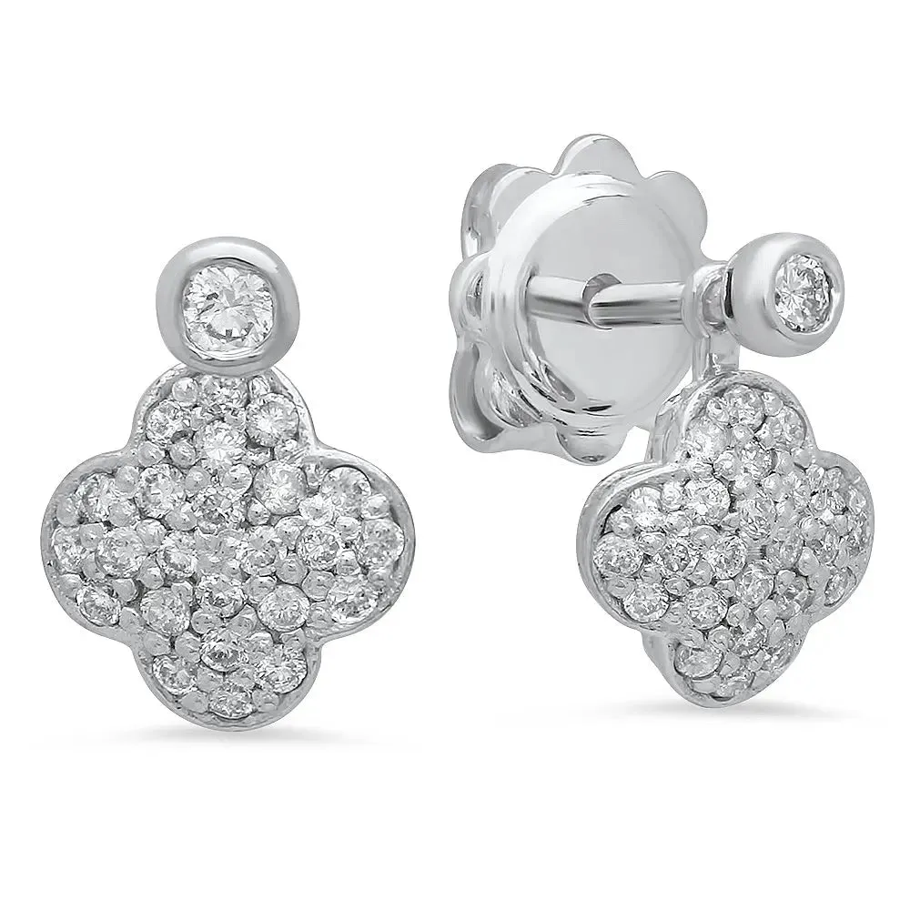 Winter Flower Diamond Earrings