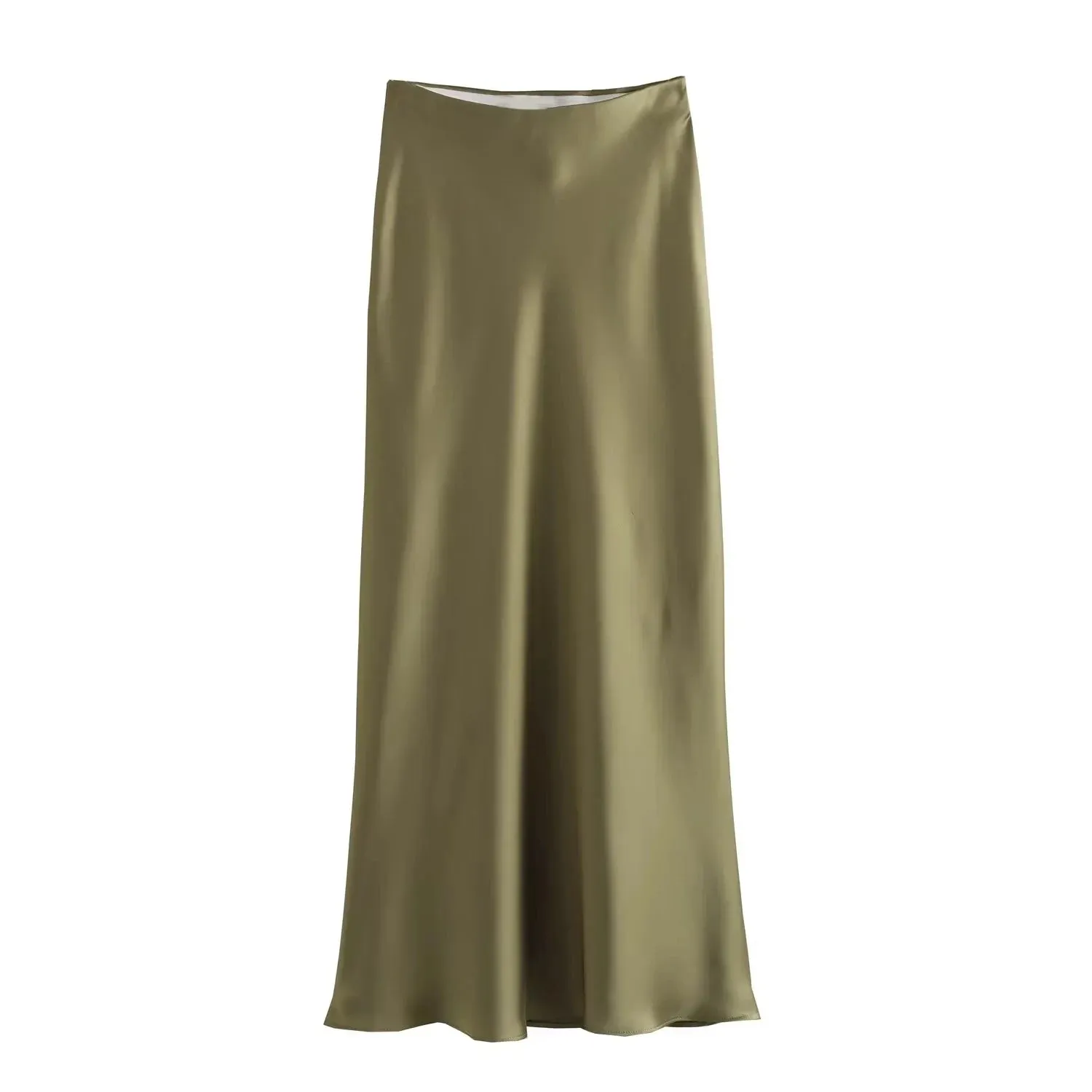 Women's Skirts Solid Satin Silk Texture Tight Elegant Mermaid