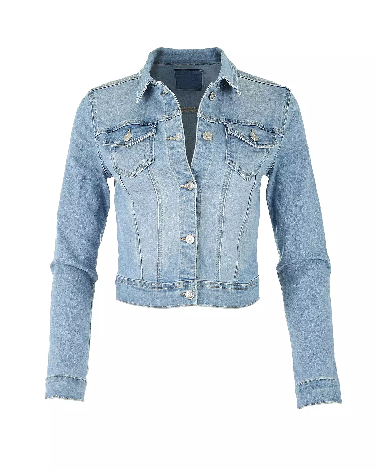 Women’s Stone Wash Comfort Stretch Denim Jacket