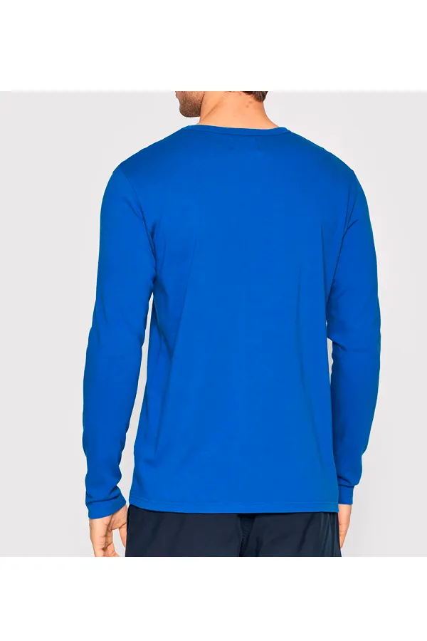 Wood Wood AA Longsleeve Tee Blue