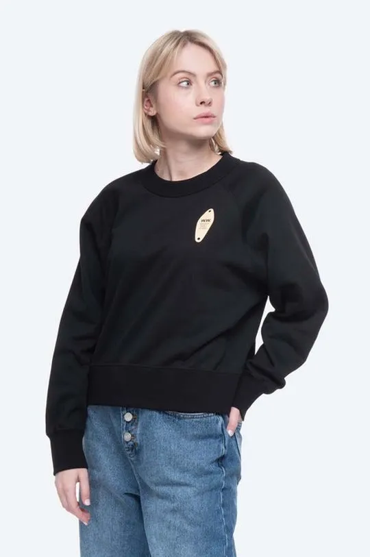 Wood Wood cotton sweatshirt Hope women's black color