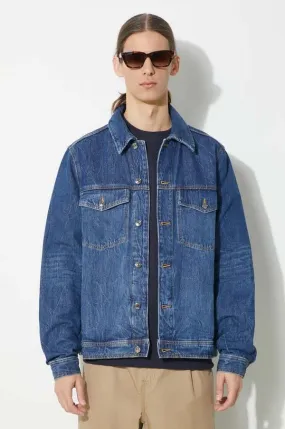 Wood Wood denim jacket Ivan Denim men's blue color 12315106.7051