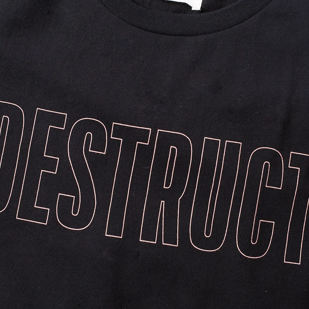 Wood Wood Destruct TeeBlack