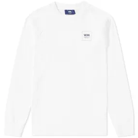 Wood Wood Long Sleeve Han TeeWhite