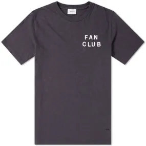 Wood Wood Perry Washed Fan Club TeeFaded Black