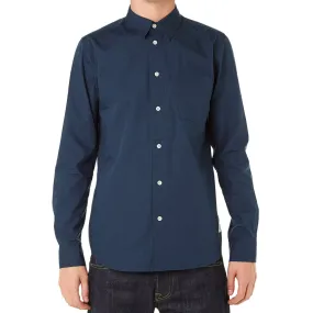 Wood Wood Timothy Poplin ShirtMidnight Navy