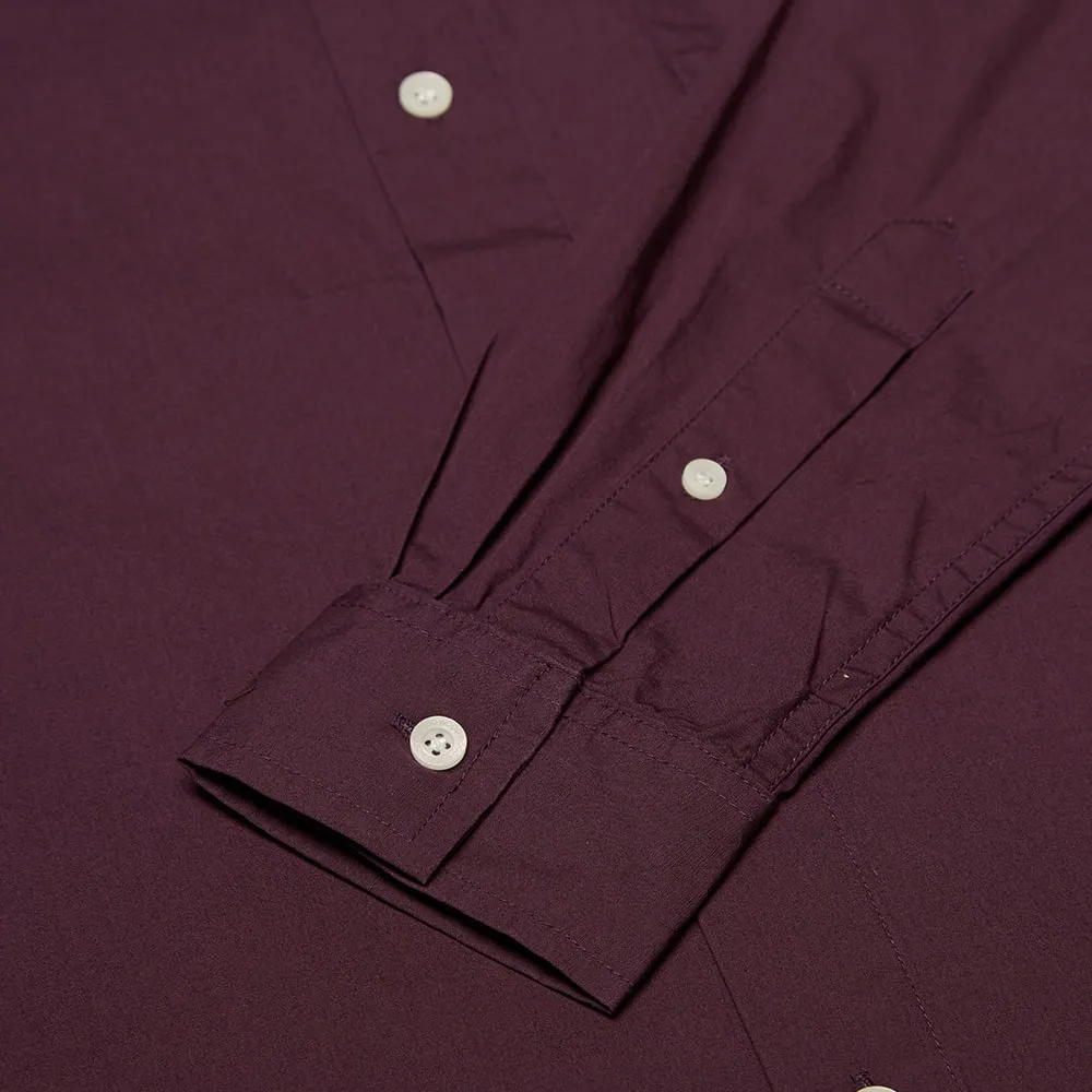 Wood Wood Timothy Poplin ShirtPlum Perfect