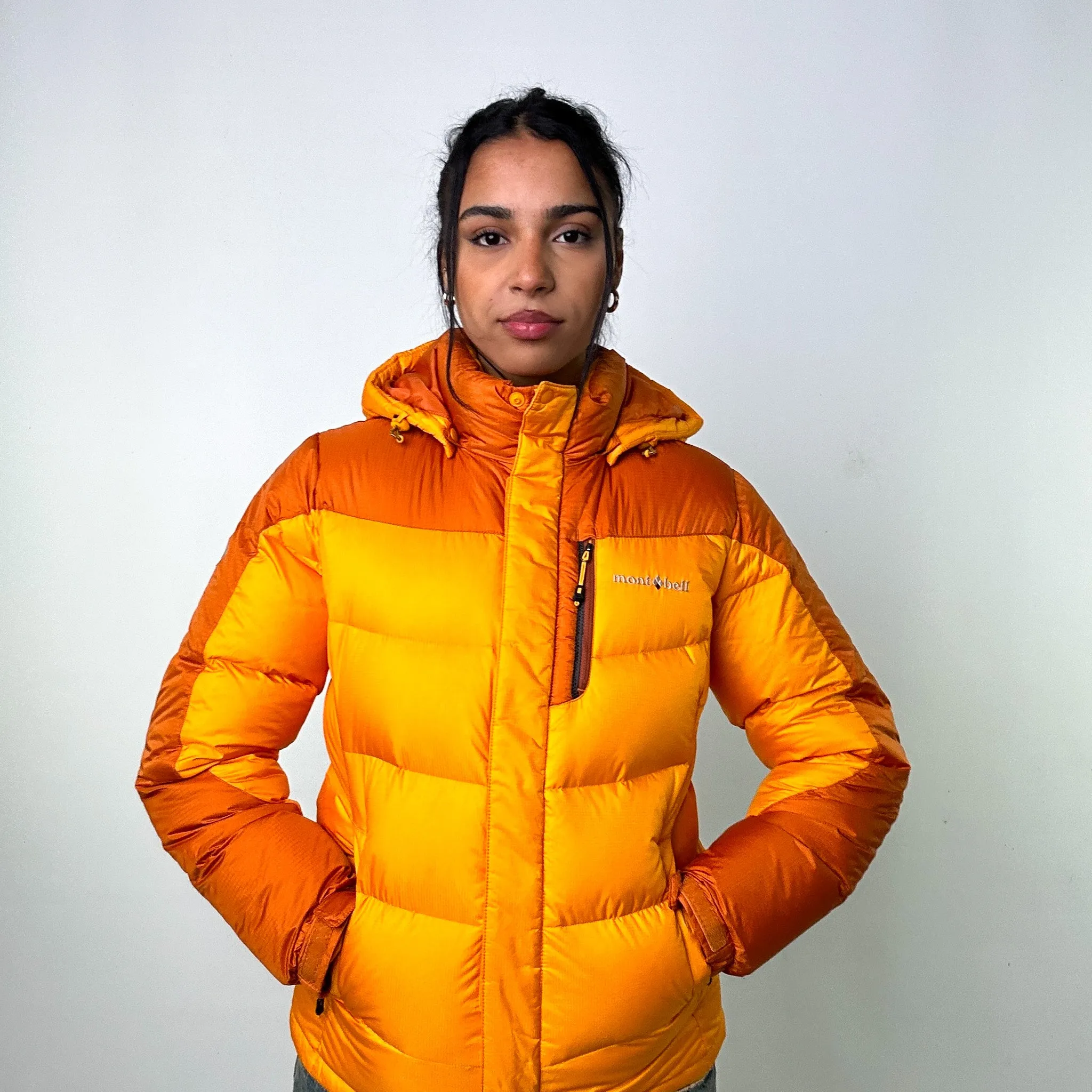 Yellow y2ks Mont Bell Puffer Jacket Coat (S)