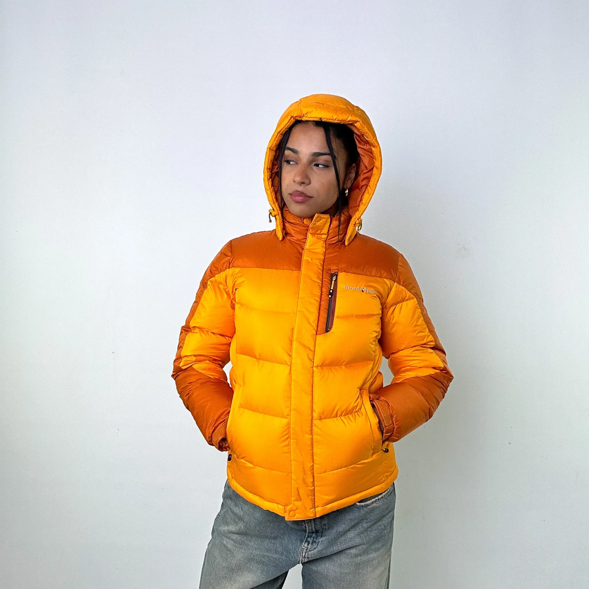 Yellow y2ks Mont Bell Puffer Jacket Coat (S)