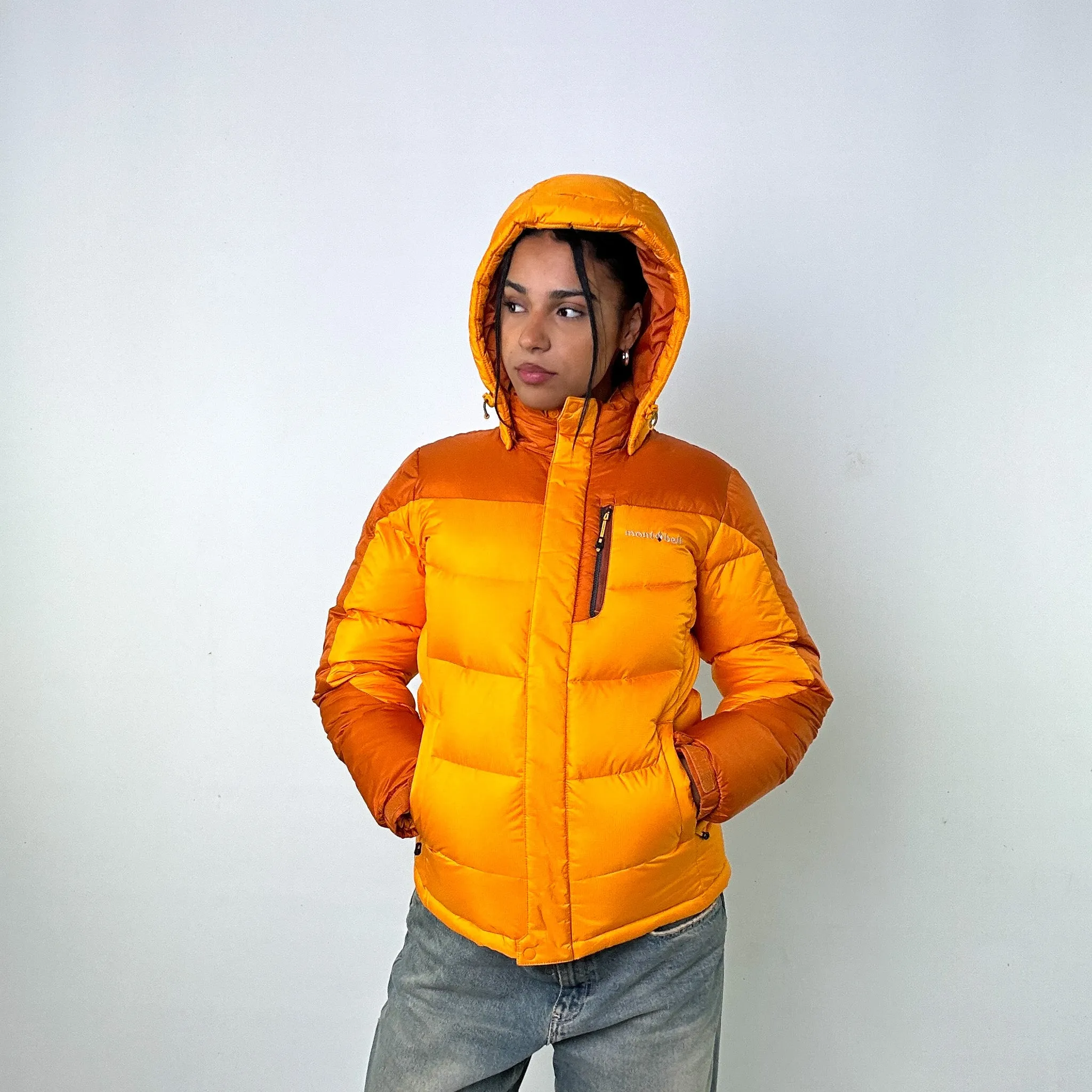 Yellow y2ks Mont Bell Puffer Jacket Coat (S)