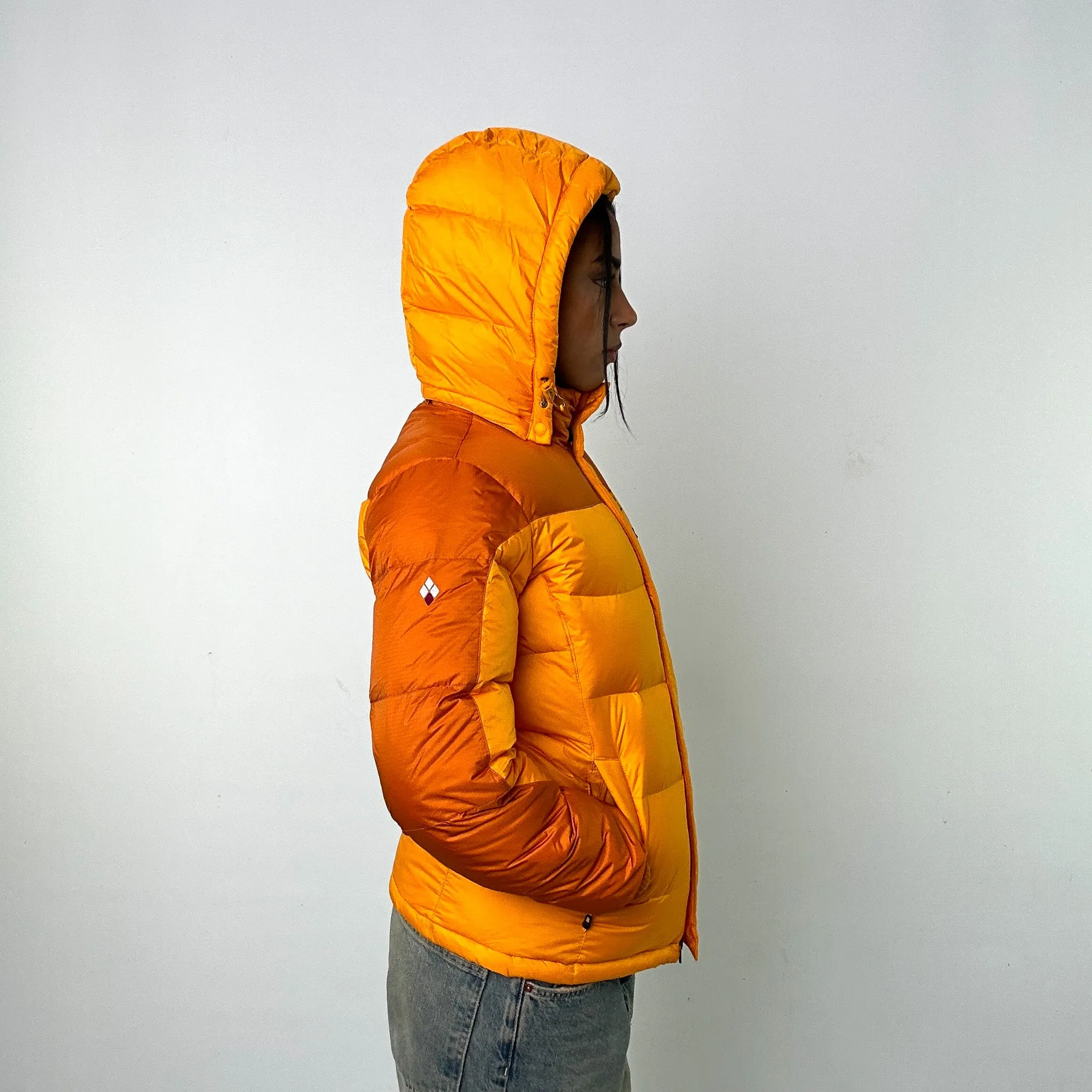 Yellow y2ks Mont Bell Puffer Jacket Coat (S)