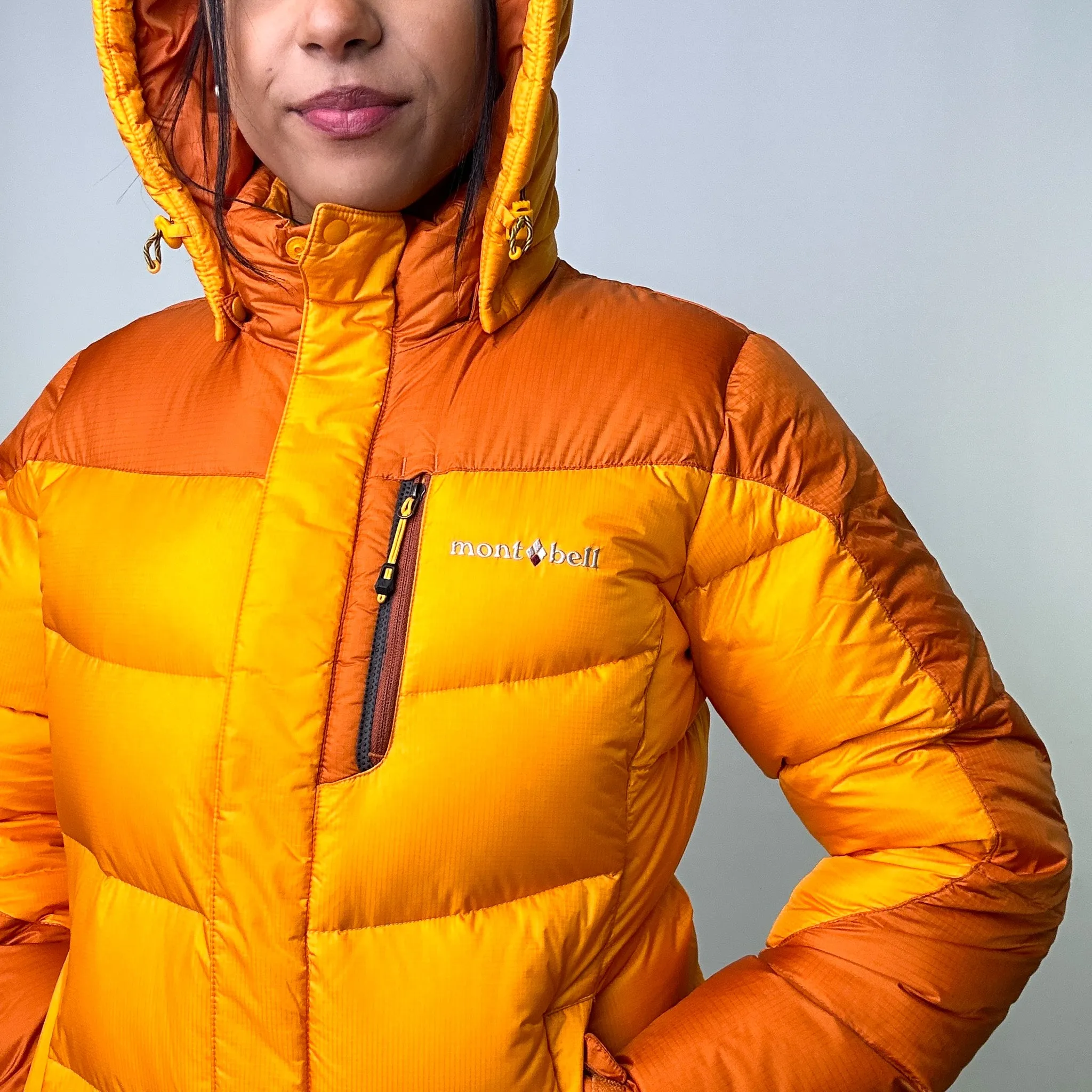 Yellow y2ks Mont Bell Puffer Jacket Coat (S)