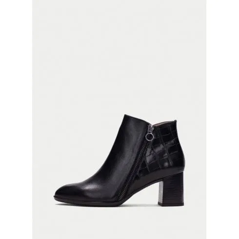 Zip Heeled Ankle Boot - 222353